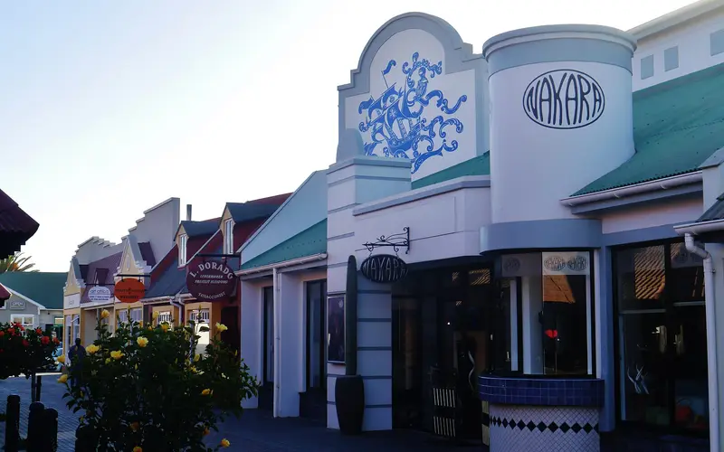 The Brauhaus Arcade in central Swakopmund, home of the town's best-known beer hall