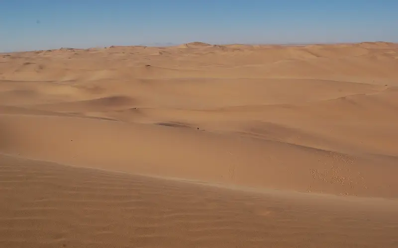 Dune field near Swakopmund where many desert tours take place