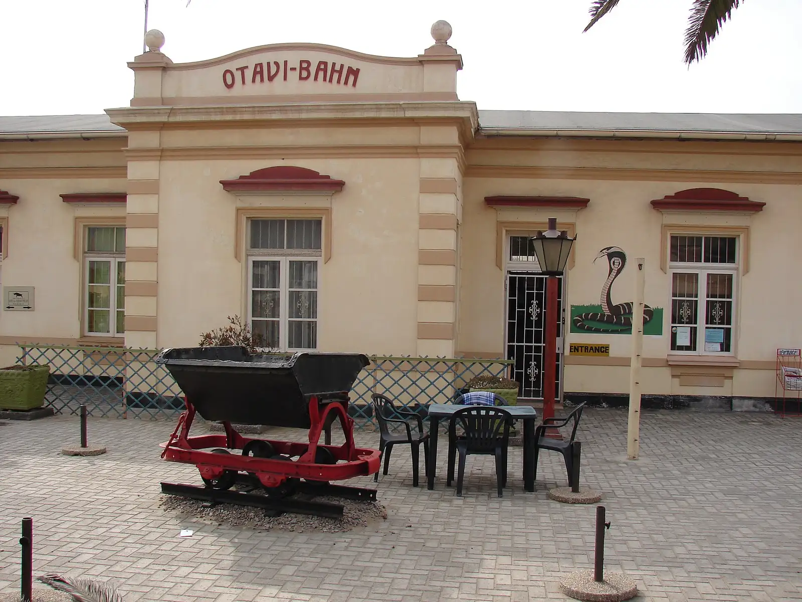 The old Otavi railway station building in Swakopmund