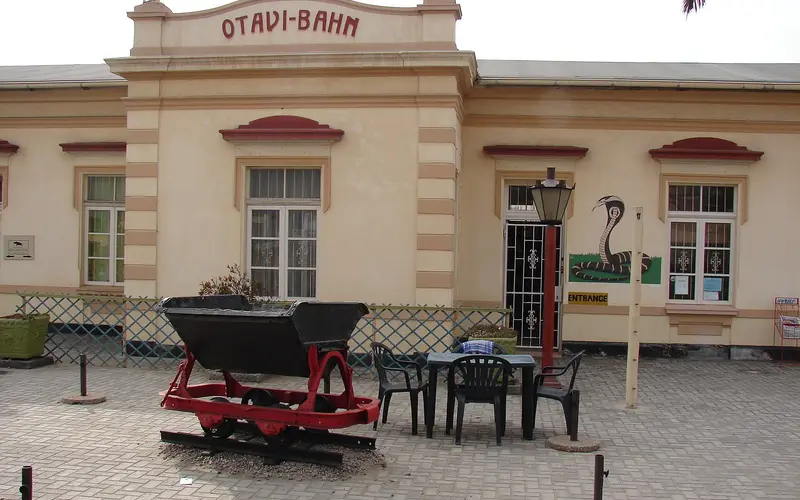 Das alte Bahnhofsgebäude der Otavibahn in Swakopmund