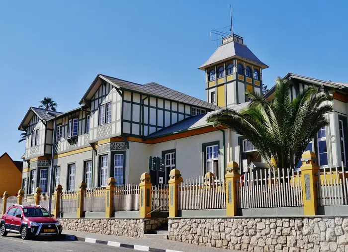 The Woermann House tower, a landmark of colonial-era Swakopmund